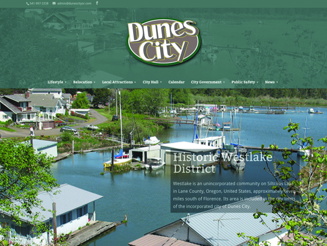Dunes City site Redesign WestCoast Media Group
