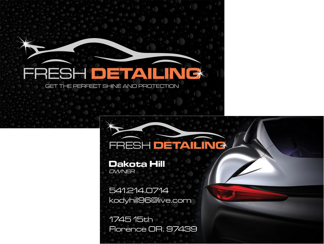 Car Detailing Business Card Ideas