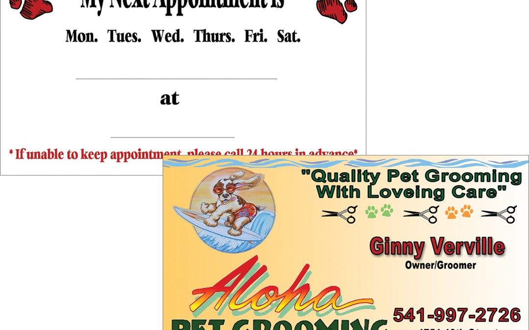 Aloha Pet Grooming – Business Card