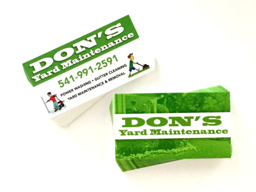 Don’s Yard Maintenance – Business Cards