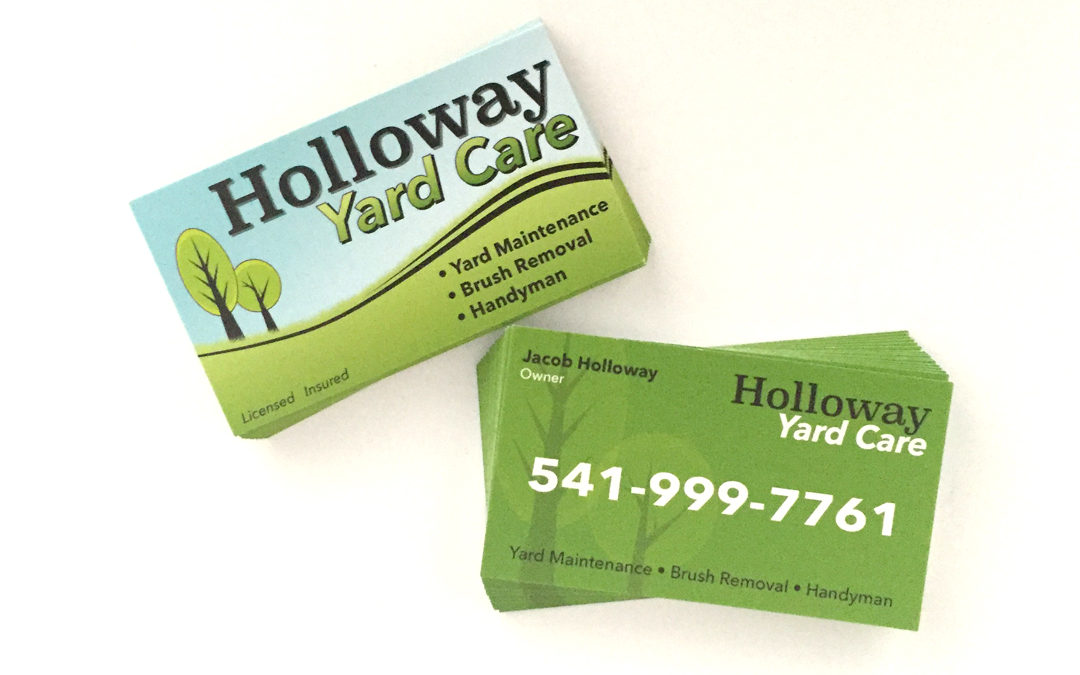 Holloway Yard Care – Business Card