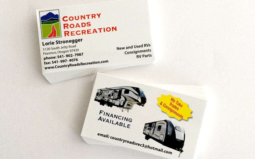 Contry Roads Recreation, Lorei – Business Cards