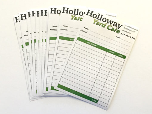 Halloway Yard Care – NCR Forms
