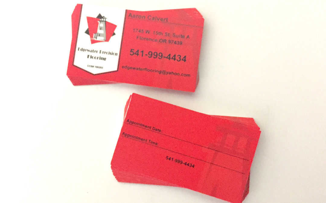 Precision Edgewater Flooring – Business Cards