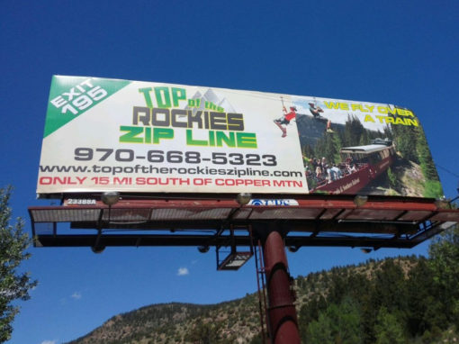 Top of the Rockies Zip Line – Billboard