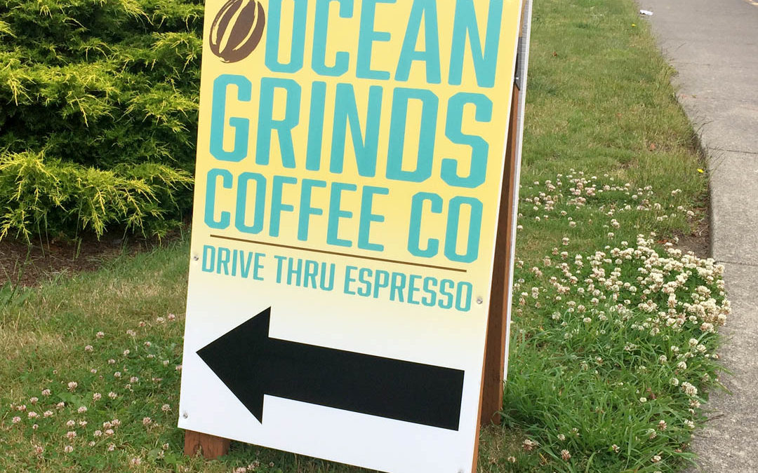 Ocean Grinds Coffee Co. – A-frame Sign