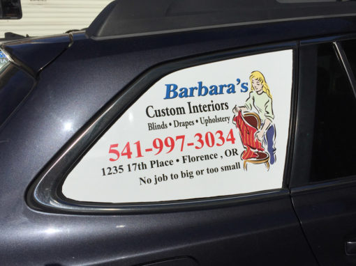 Barbaras Custom Interiors – Window Cling