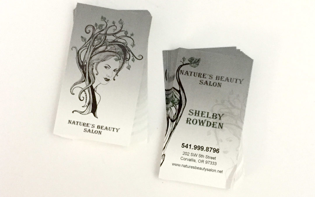 Natures Beauty Salon – Business Cards