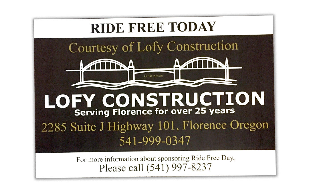 Lofy Construction – Ride Free Sign