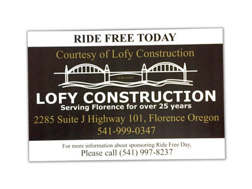 Lofy Construction – Ride Free Sign