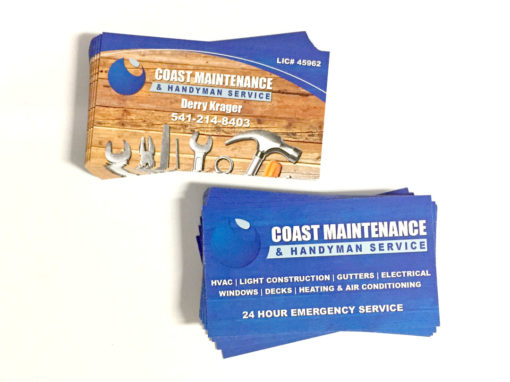 Coast Maintenance & Handyman Service – Business Card