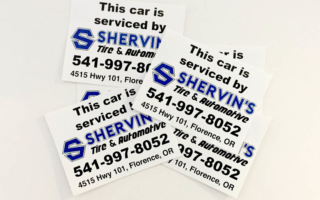 Shervin’s Tire & Automotive – Vinyl Stickers