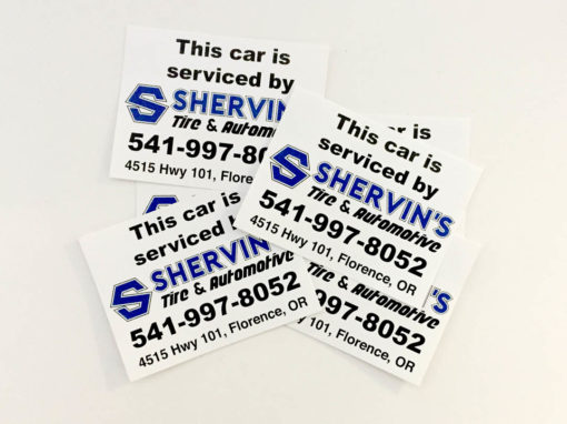 Shervin’s Tire & Automotive – Vinyl Stickers