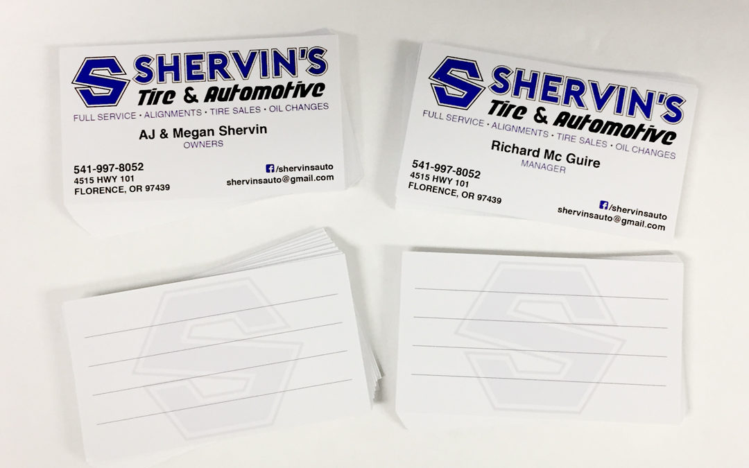 Shervin’s Automotive – Business Cards