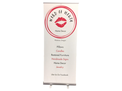 Word of Mouth Home Decor – Retractable Banner