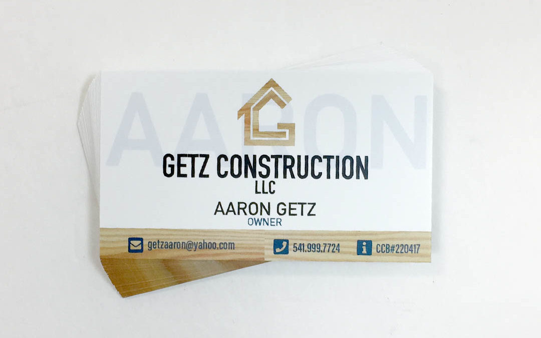 Getz Construction – Business Cards