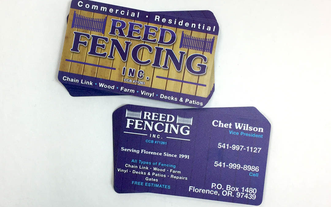 ReedFencing – Plastic Business Cards
