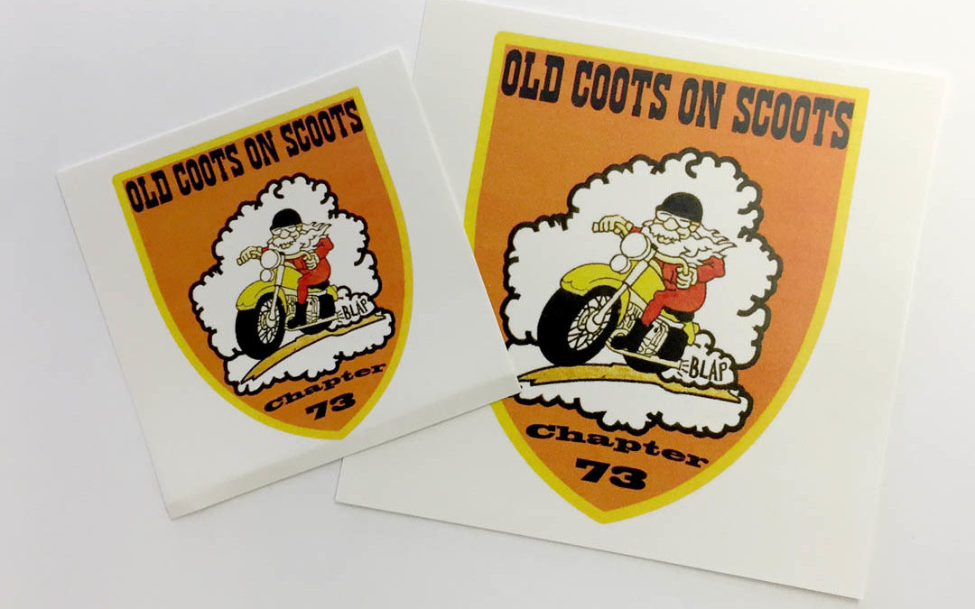 Old Coots on Scoots – Stickers