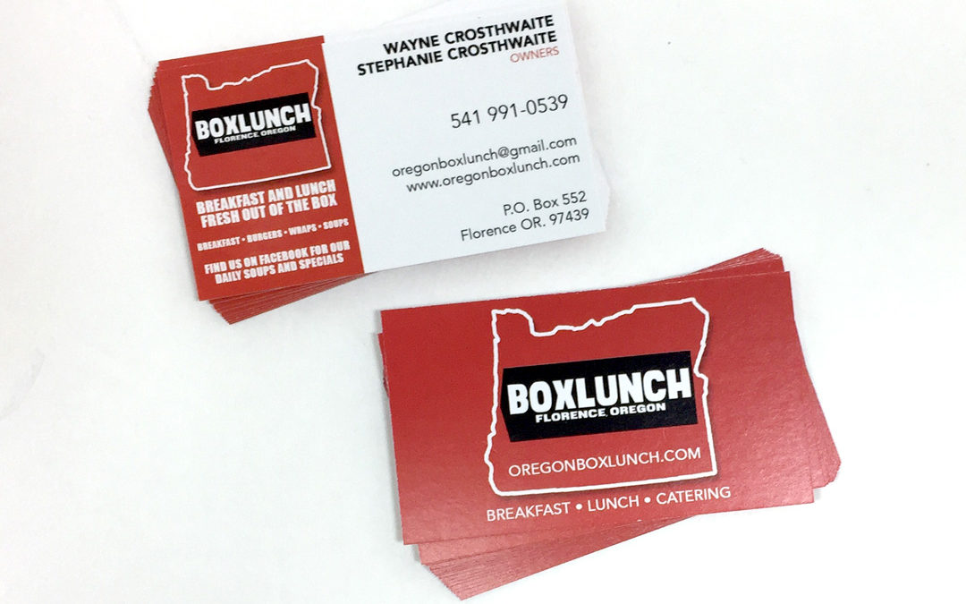 Box Lunch – Business Cards