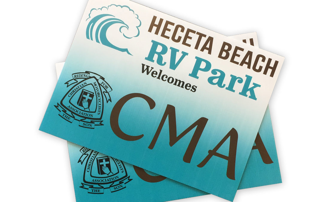 Heceta Beach RV – Coroplast Sign