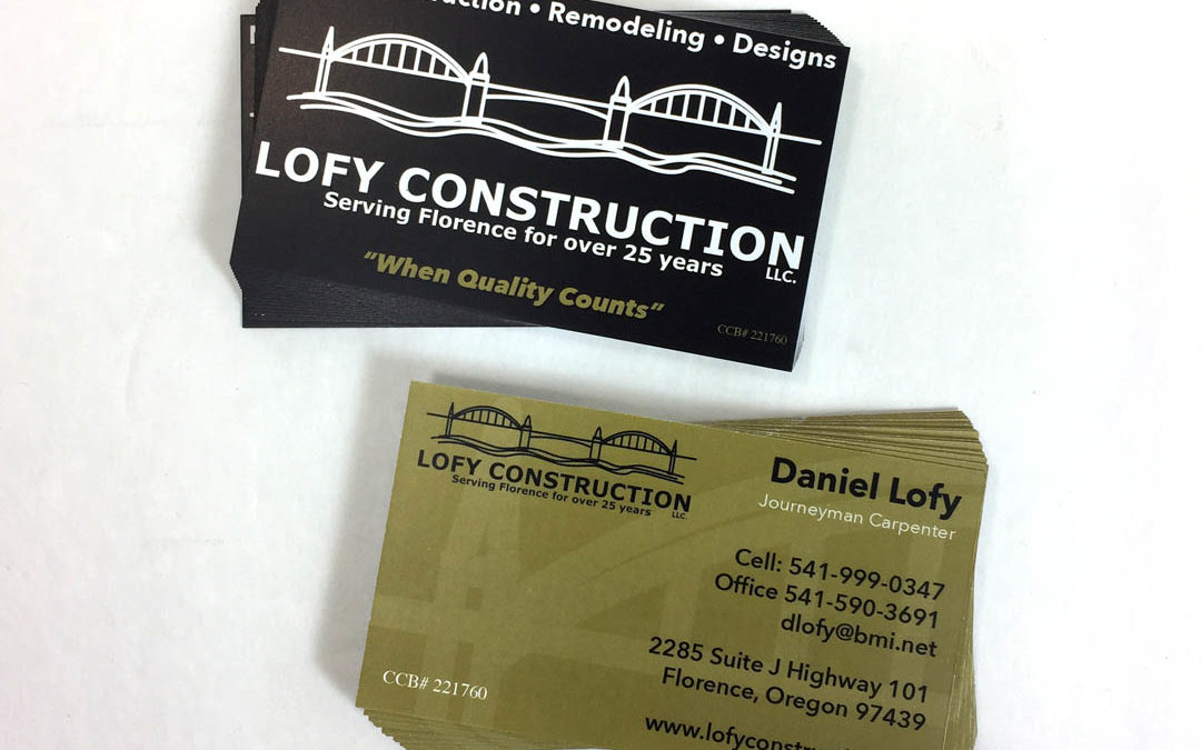 Lofy Construction – Business Cards