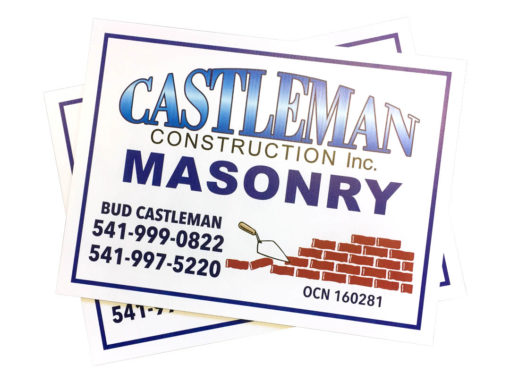 Castleman Construction – Yard Signs