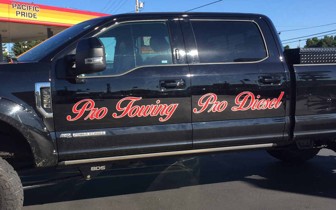 Pro Towing – Truck Vinyl Lettering