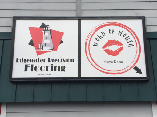 Edgewater Precision Flooring / Word of Mouth – Sign