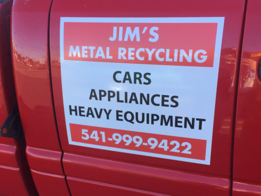 Jims Metal Recycling – Vinyl Sticker