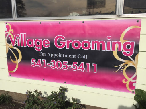 Village Grooming – Banner Sign