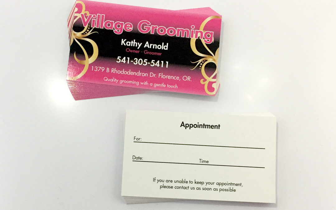 Village Grooming – Business Cards