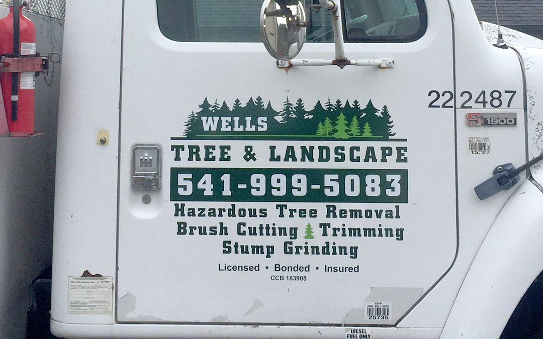 Wells Tree & Landscape – Vinyl Lettering