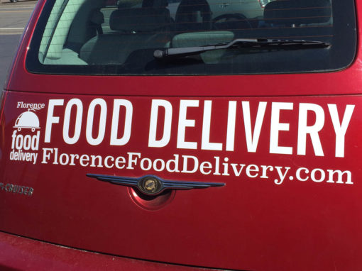 Florence Food Delivery – Vinyl Lettering