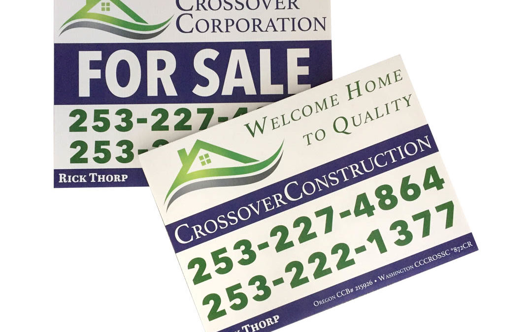 Crossover Corporation – Coroplast Signs