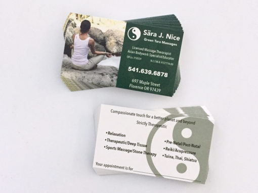 Green Tara Massages – Business Cards
