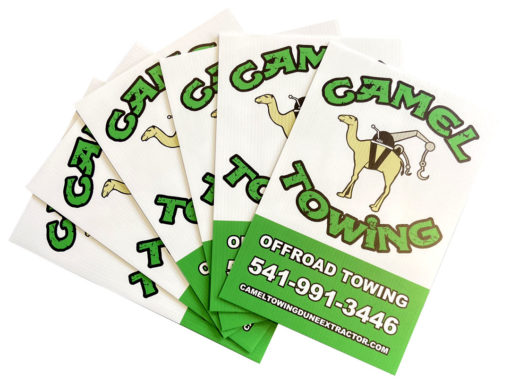 Camel Towing – Coroplast Signs