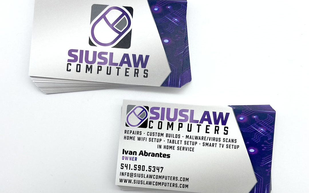 Siulslaw Computers – Business Card